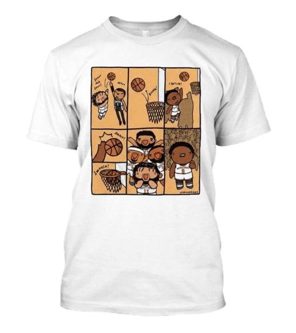 Karl Anthony Towns Jimindraws Knicks Shoot My Shot Basketball Comic T-Shirt