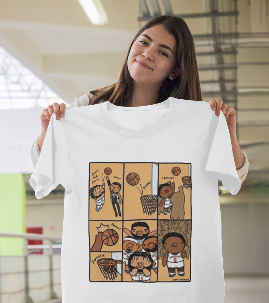 Karl Anthony Towns Jimindraws Knicks Shoot My Shot Basketball Comic T-Shirt