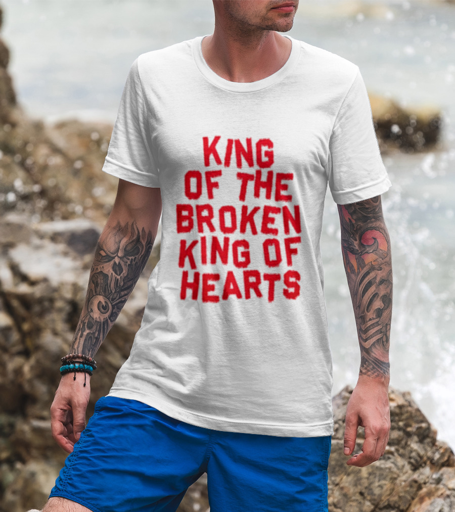 King Of The Broken King Of Hearts Bold Red T-Shirt
