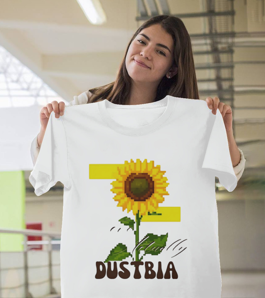 Love Actually Dustbia Pixel Sunflower T-Shirt
