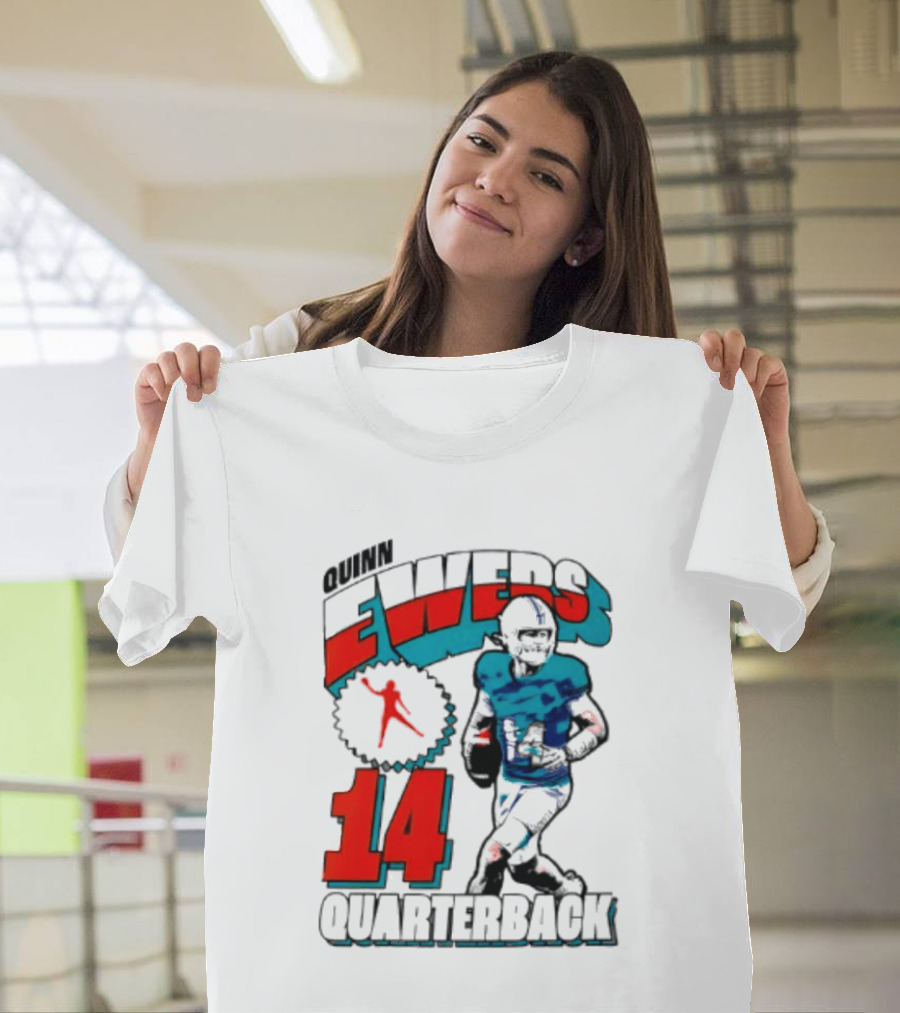 Quinn Ewers Miami Dolphins 14 Football Quarterback T-Shirt