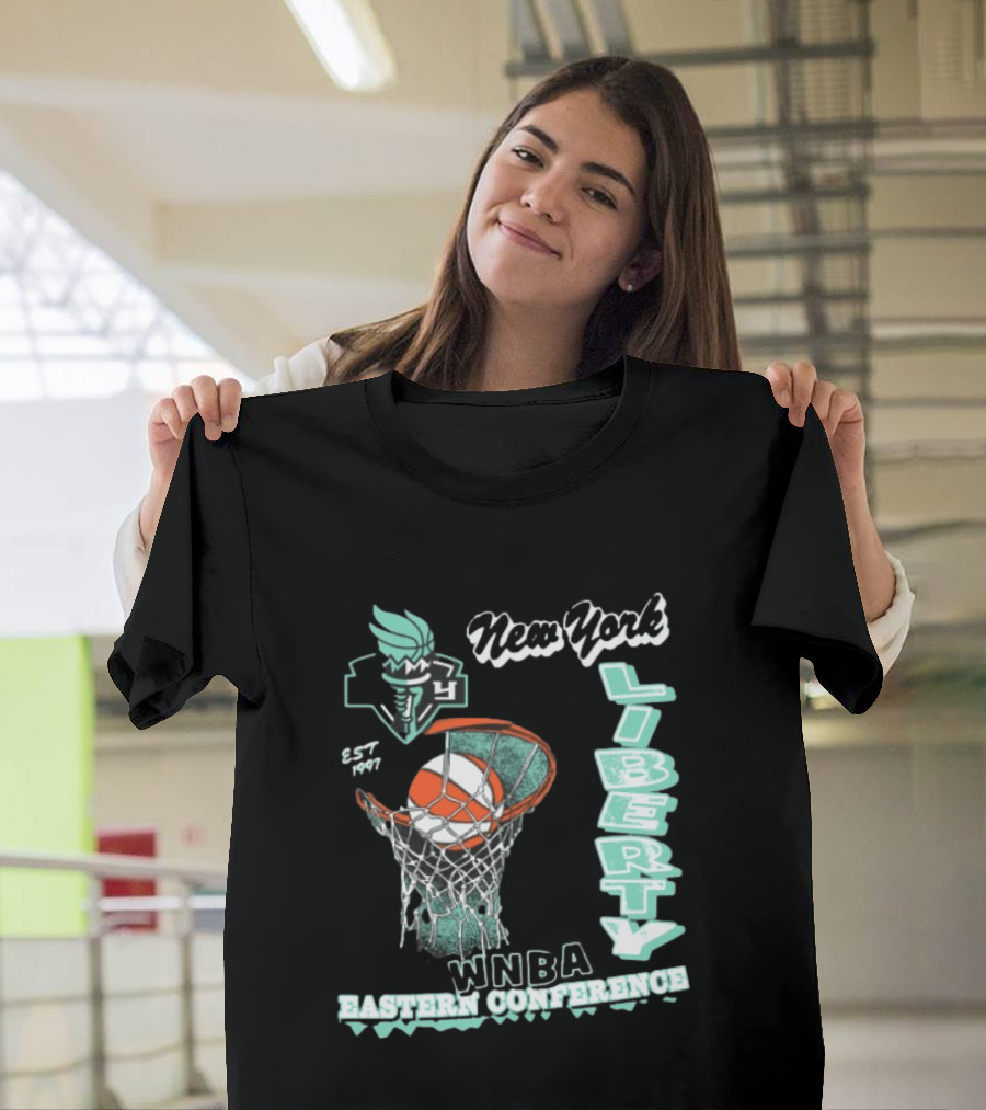 New York Liberty WNBA Eastern Conference 47Brand Store 47 Foundation T-Shirt