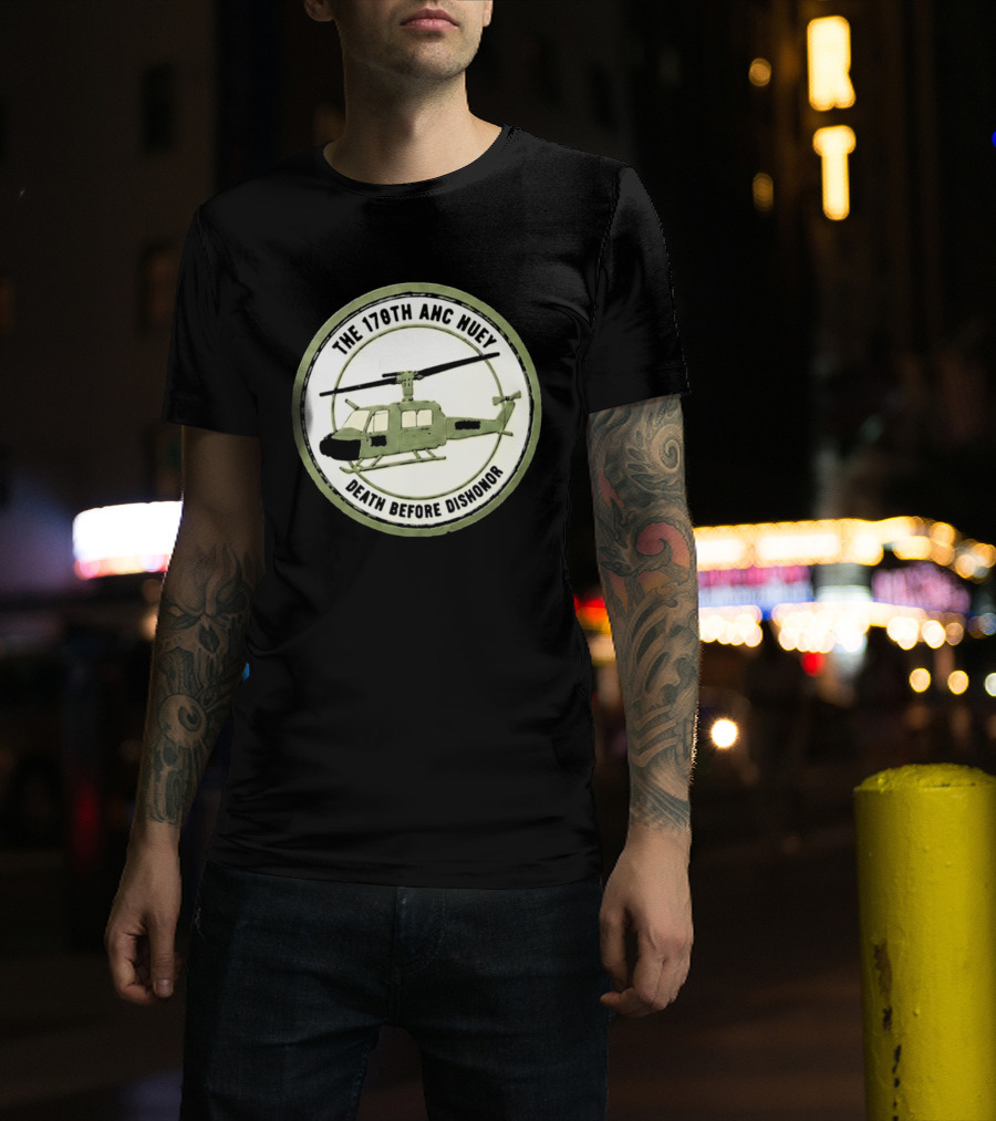 The 178th AHC Huey Death Before Dishonor Helicopter T-Shirt