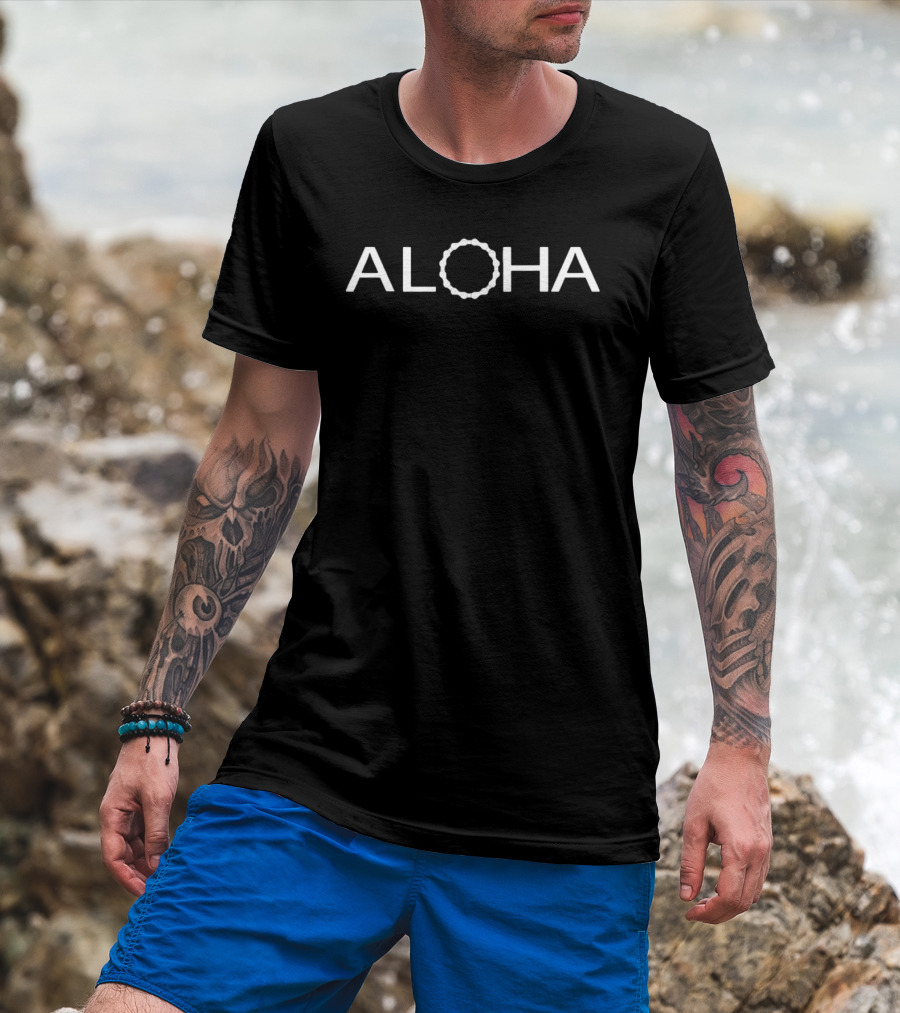 Aloha Bike Chain Circle T-Shirt