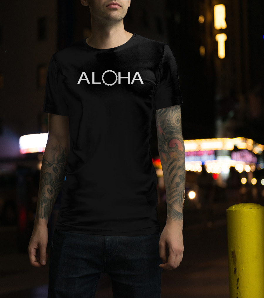 Aloha Bike Chain Circle T-Shirt