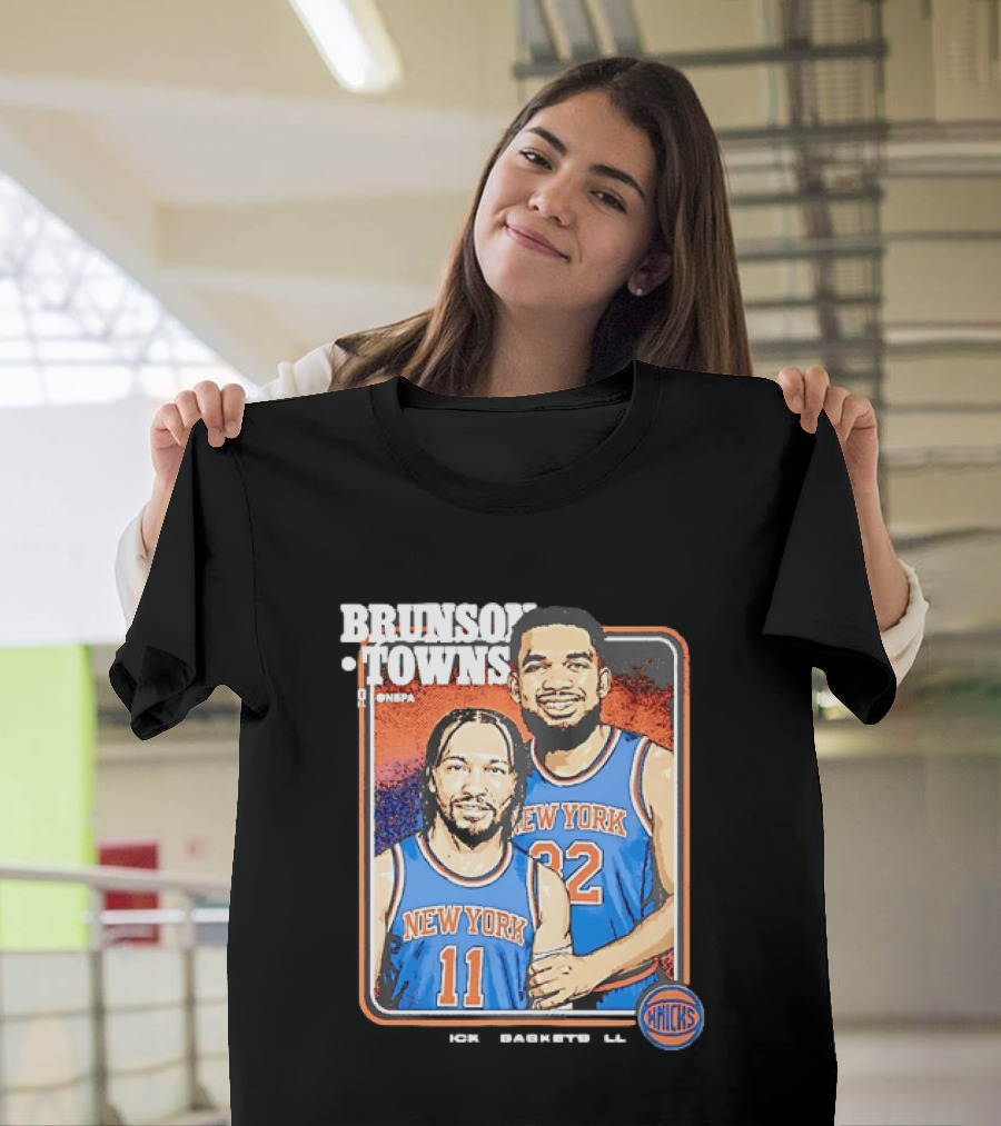 Brunson Towns NBA New York Knicks 11 32 Knicks Step Brothers T-Shirt