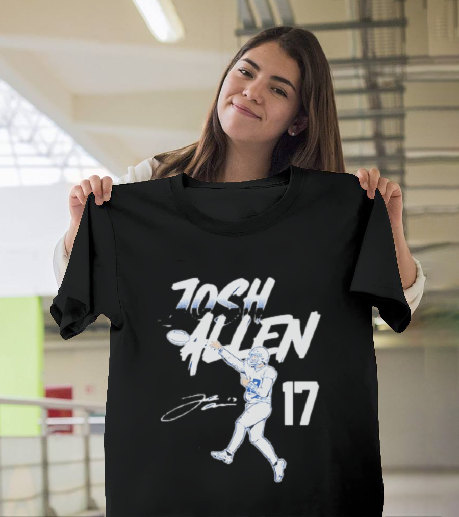 Josh Allen 17 Buffalo Bills Throwing T-Shirt