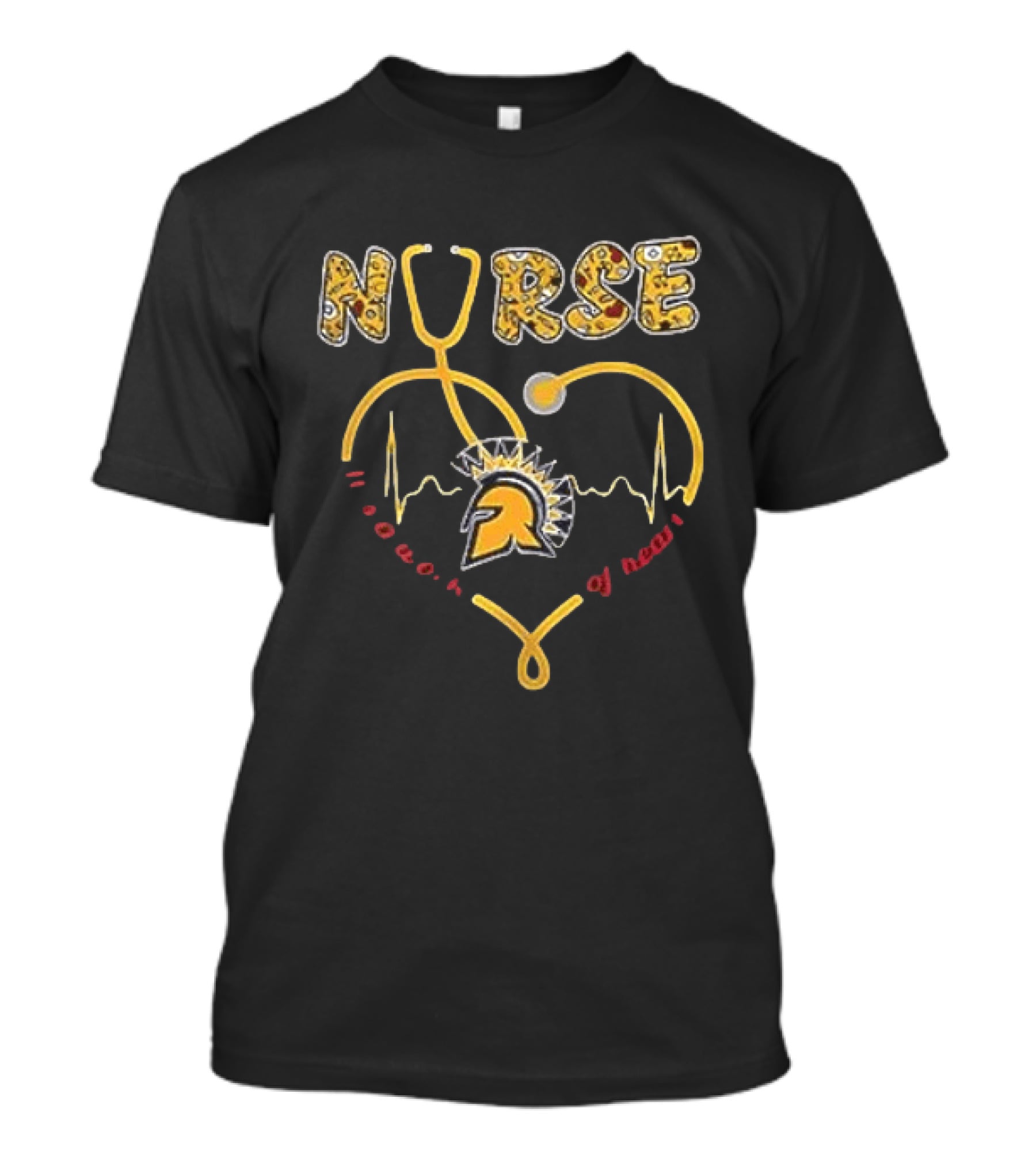 Detroit Lions United States Coast Guard 2026 Nurse Power Of Heart Stethoscope EMT Lions Helmet T-Shirt