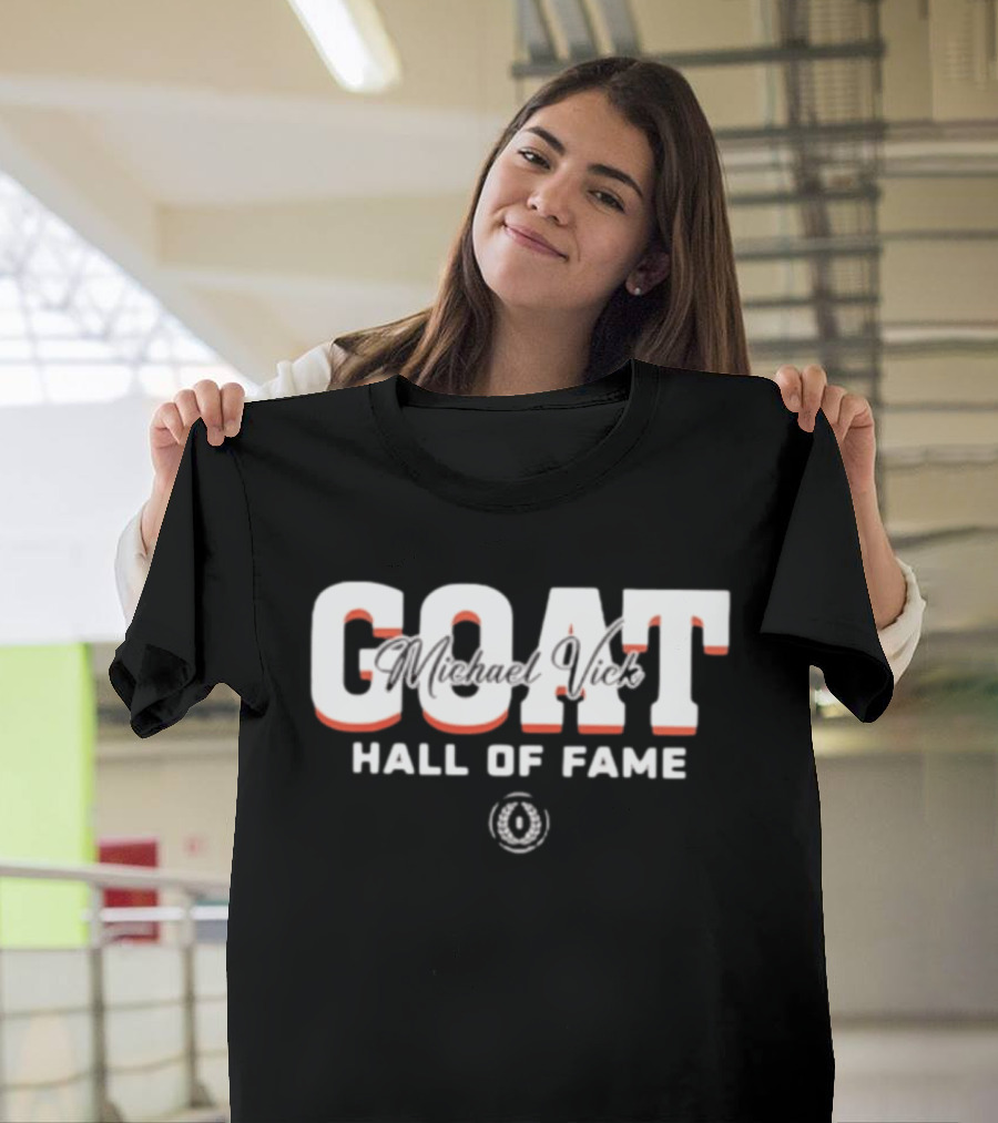 GOAT Michael Vick Hall Of Fame Virginia Tech Hokies 2025 T-Shirt