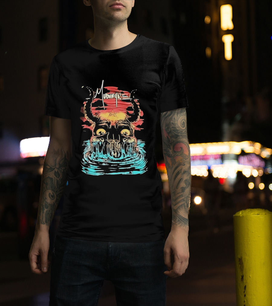 Mudvayne Skull Horns Water Heavy Metal T-Shirt
