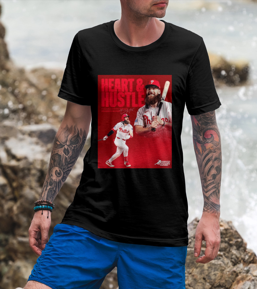 Philadelphia Phillies Heart & Hustle Award Winner Brandon Marsh T-Shirt