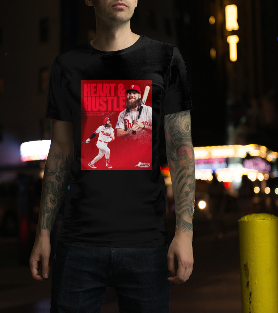 Philadelphia Phillies Heart & Hustle Award Winner Brandon Marsh T-Shirt
