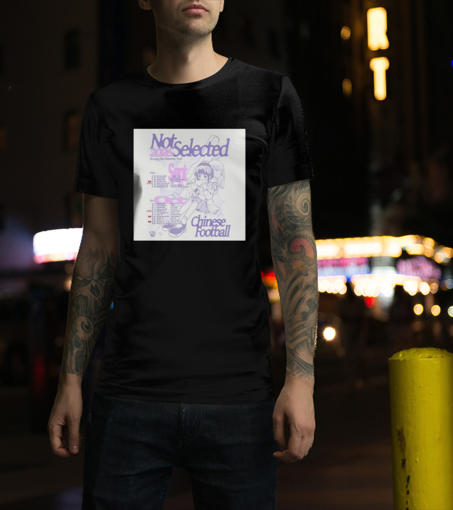 Not Selected 2026 Occupy The Absence Tour Chinese Football Anime T-Shirt