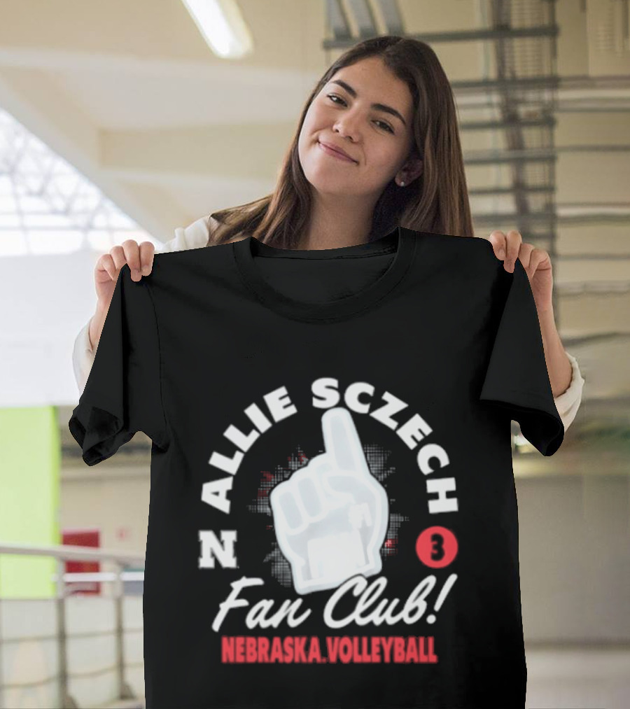 Allie Sczech Fan Club Nebraska Volleyball 3 T-Shirt