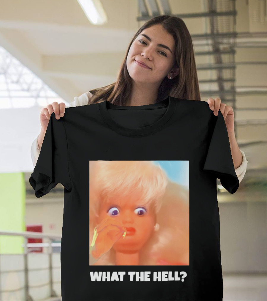 What The Hell Doll Meme Reaction Funny Expression T-Shirt