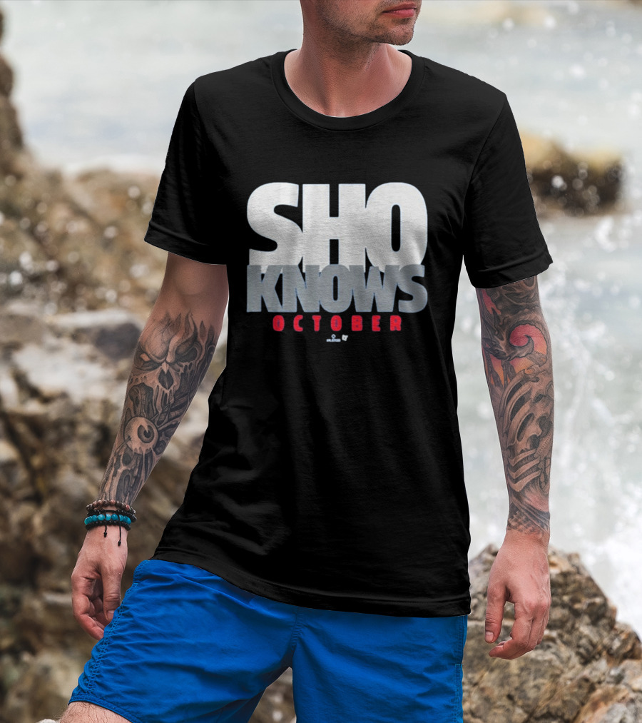 Shohei Ohtani Sho Knows October Bold Statement Athlete T-Shirt