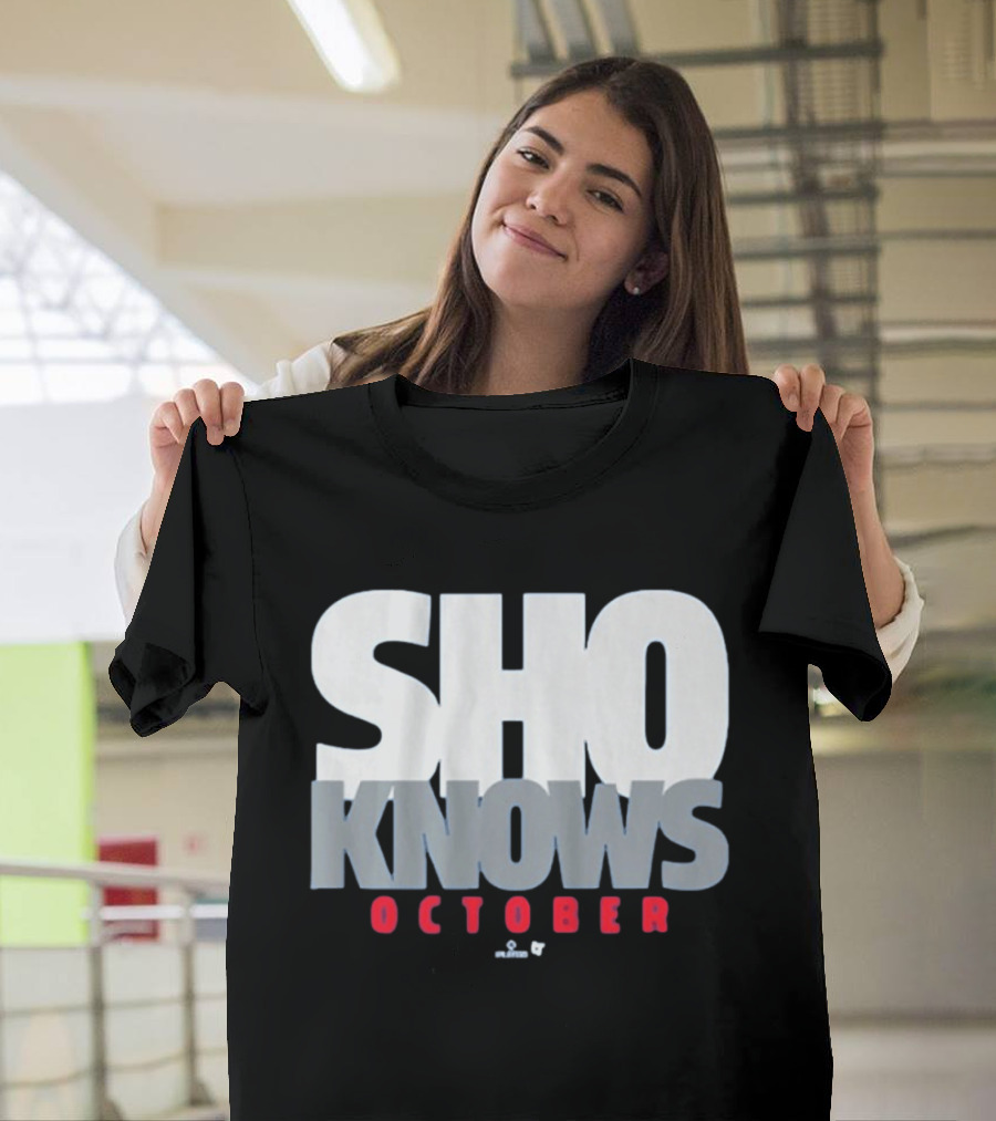 Shohei Ohtani Sho Knows October Bold Statement Athlete T-Shirt