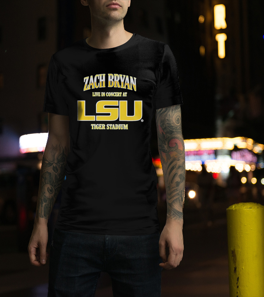 Zach Bryan Live In Concert At LSU Tiger Stadium T-Shirt