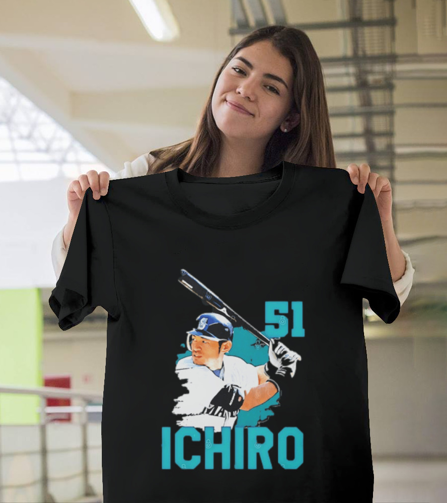 Ichiro Suzuki 51 Seattle Mariners MLB Baseball T-Shirt