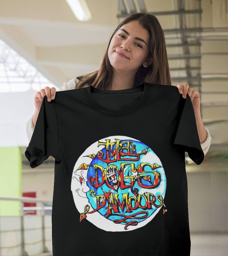 The Dogs D'Amour Iconic Band Logo Vibrant Skull T-Shirt