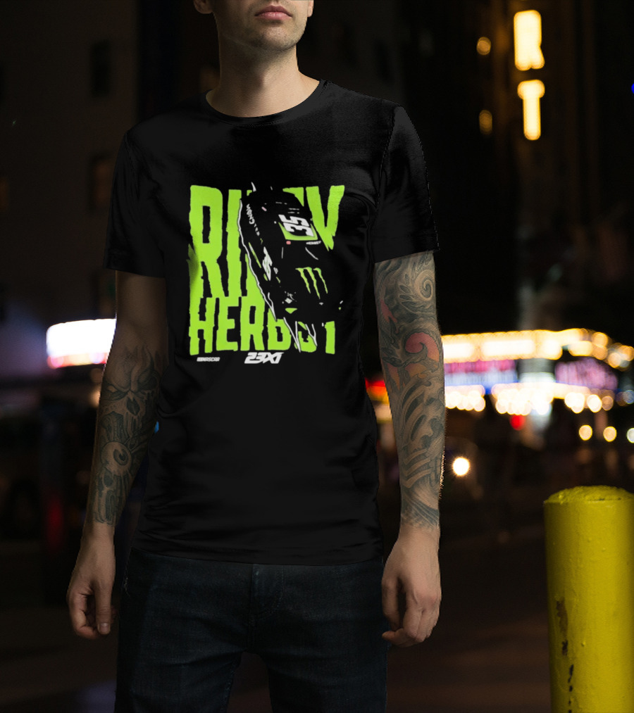 Riley Herbst 2023 23XI NASCAR Monster Energy Racing 98 T-Shirt
