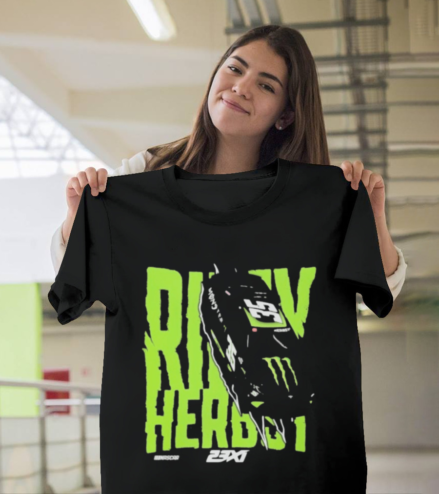 Riley Herbst 2023 23XI NASCAR Monster Energy Racing 98 T-Shirt