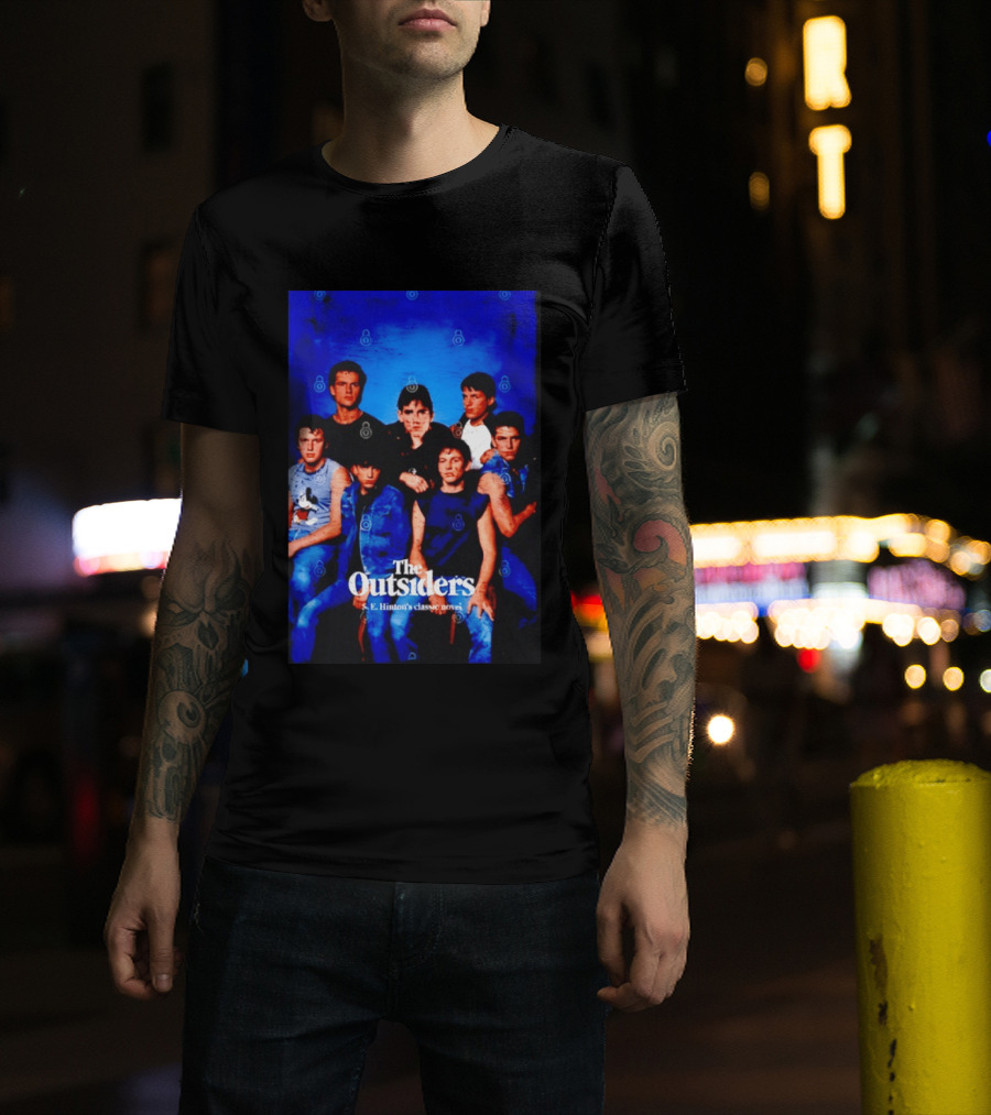 The Outsiders S E Hinton's Classic Novel Cover Group T-Shirt
