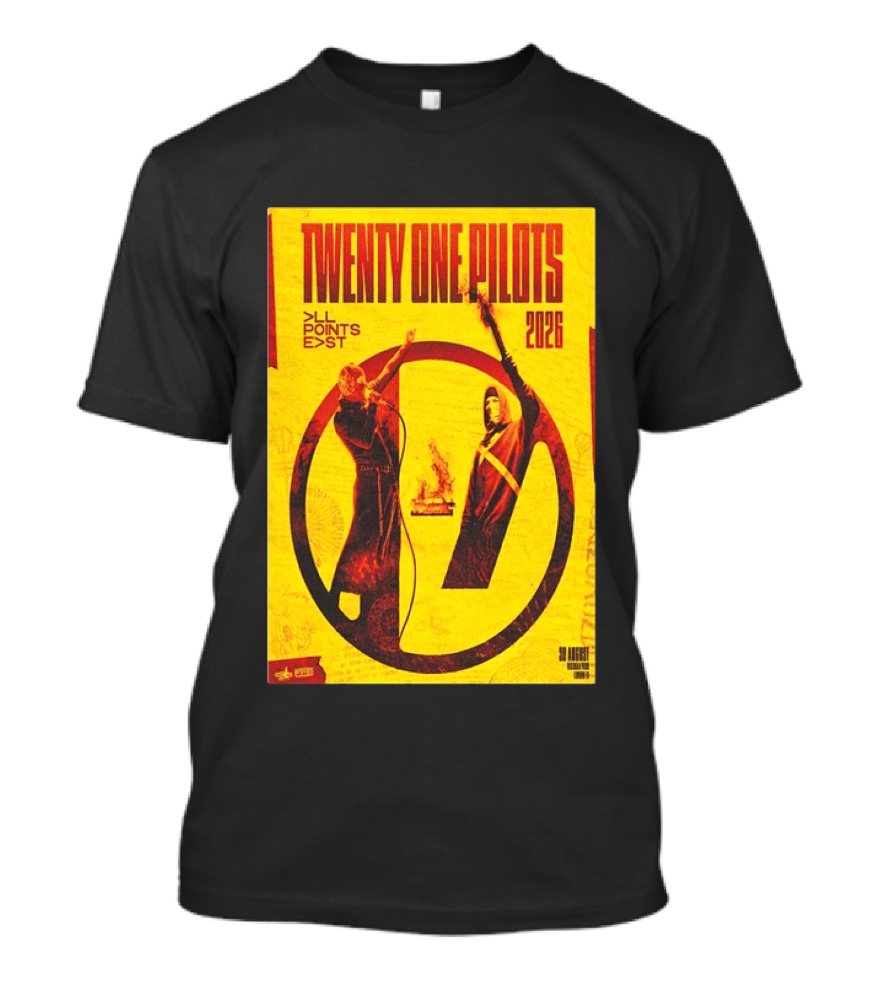 Twenty One Pilots All Points East 2026 Victoria Park London August 30 Tour T-Shirt