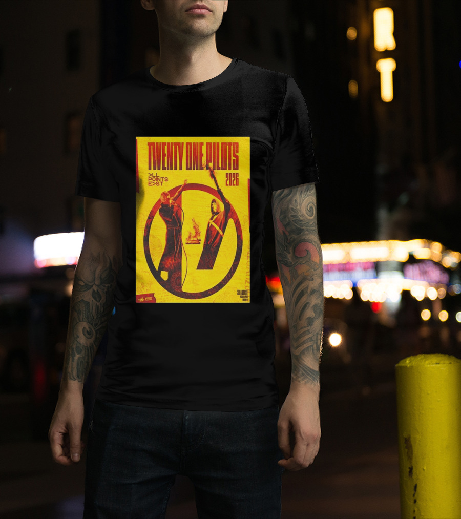 Twenty One Pilots All Points East 2026 Victoria Park London August 30 Tour T-Shirt