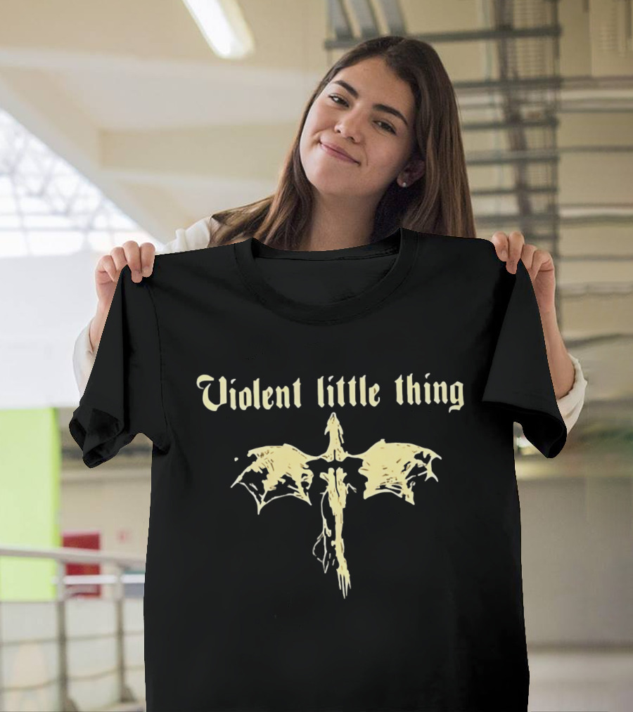 Violent Little Thing Dragon Fantasy Gothic T-Shirt