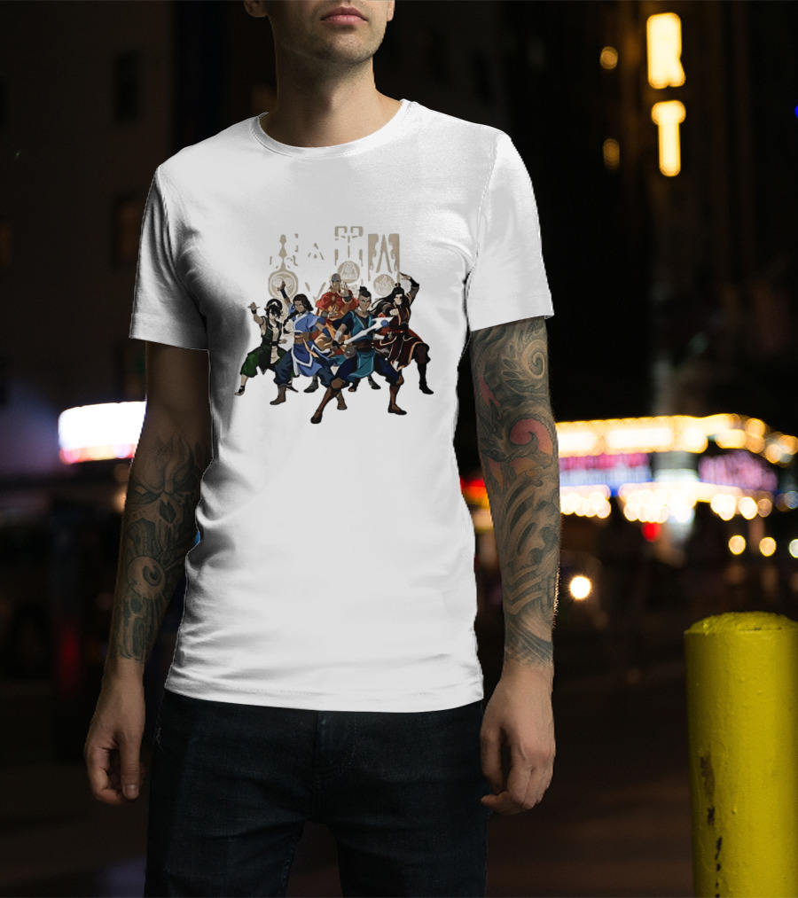 Avatar The Last Airbender Aang Katara Toph Sokka Zuko Elemental T-Shirt
