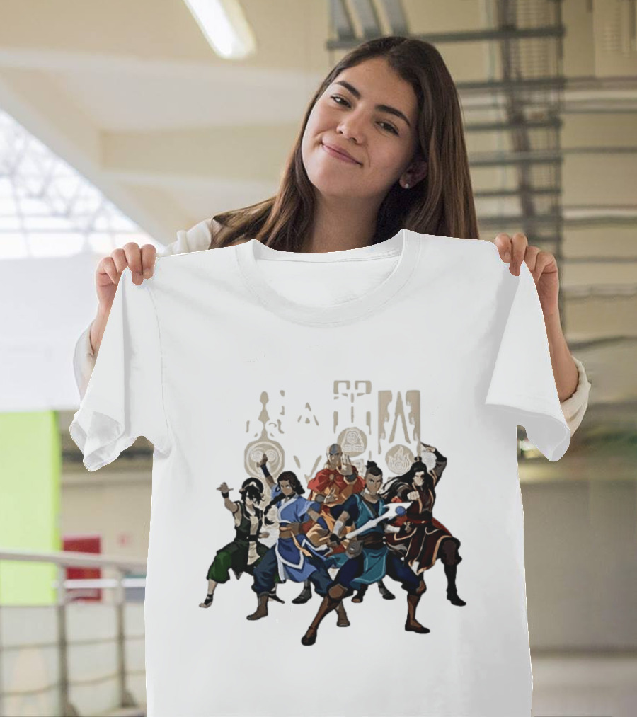 Avatar The Last Airbender Aang Katara Toph Sokka Zuko Elemental T-Shirt