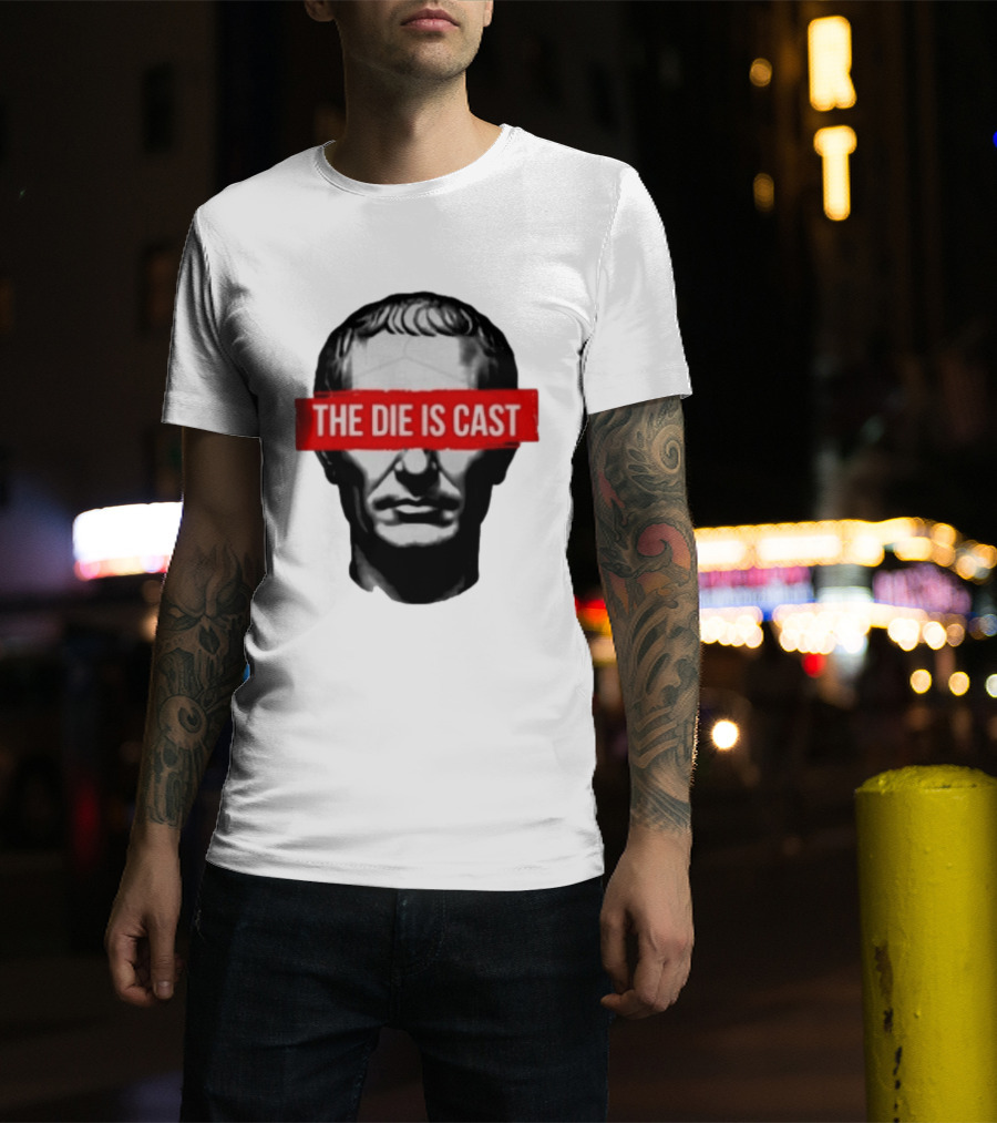 Julius Caesar The Die Is Cast Roman Historical Bust T-Shirt