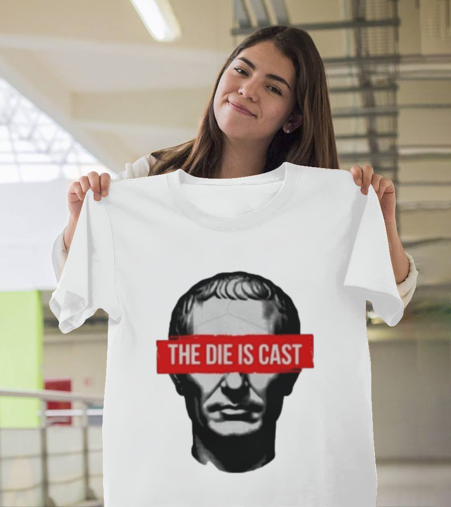 Julius Caesar The Die Is Cast Roman Historical Bust T-Shirt