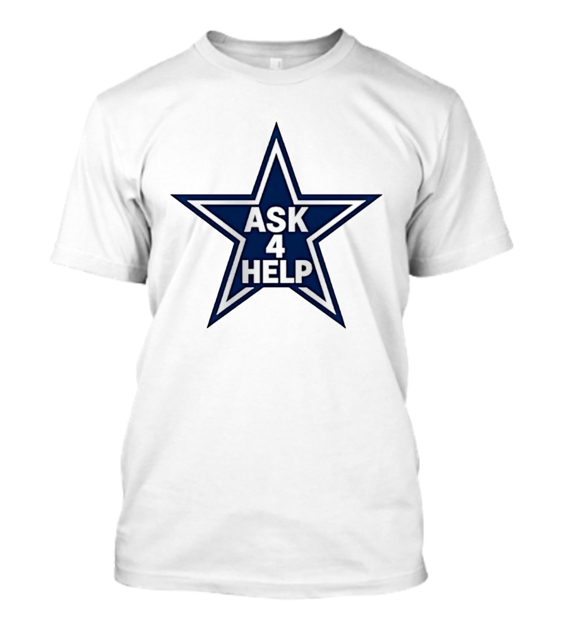 Dallas Cowboys Classic Ask 4 Help Star T-Shirt