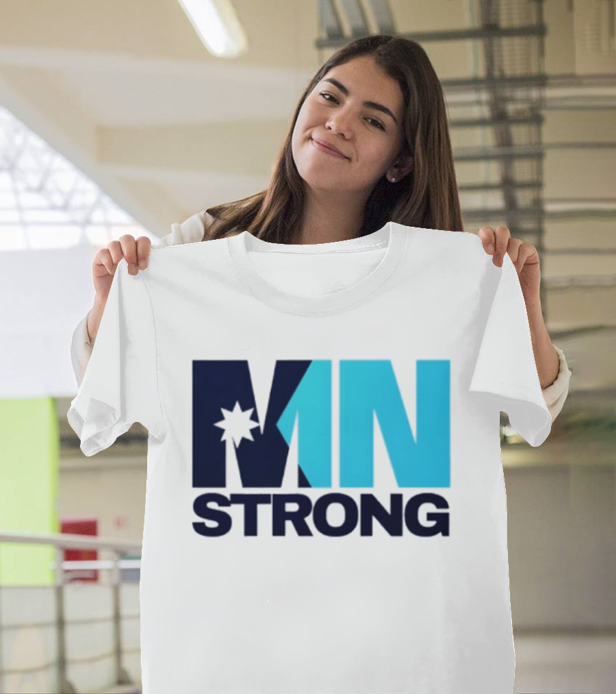 MN Strong Minneapolis Minnesota Kiss Cut Star T-Shirt
