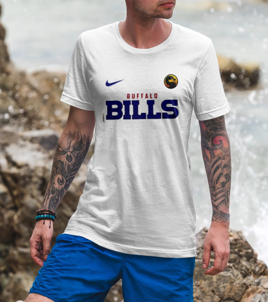 Nike Sub Zero Buffalo Bills Mortal Kombat Crossover Freeze Your Soul T-Shirt