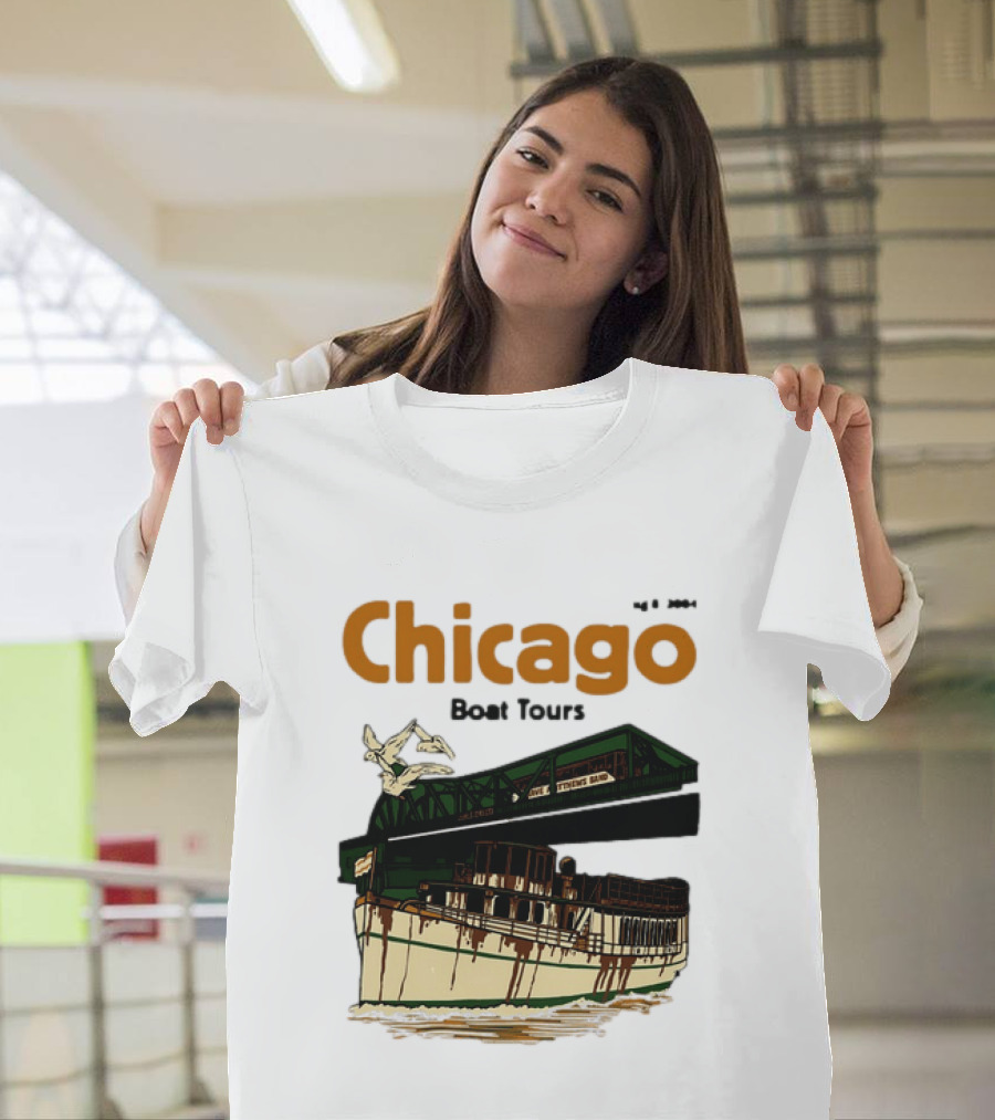 Dave Matthews Band Chicago Boat Tours August 8 2004 Vintage Concert T-Shirt
