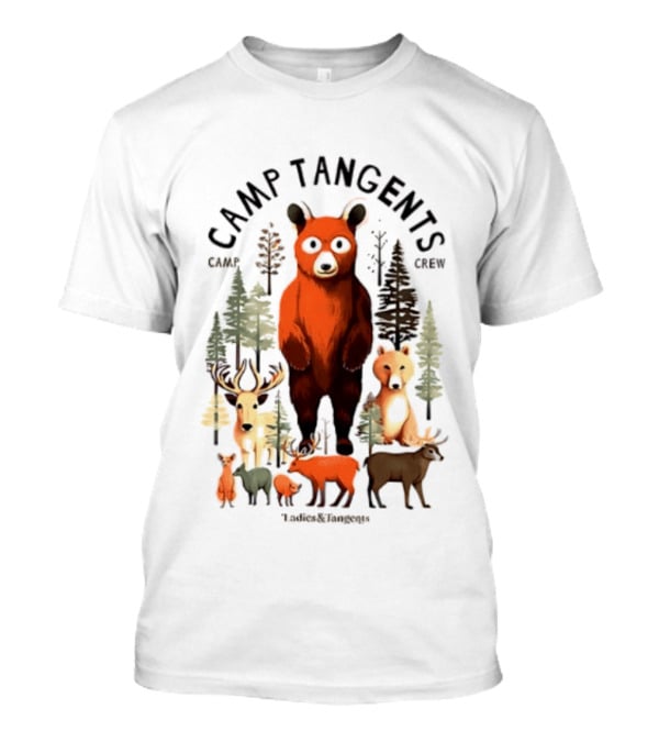 Camp Tangents Bear Crew Wildlife Forest Animals T-Shirt