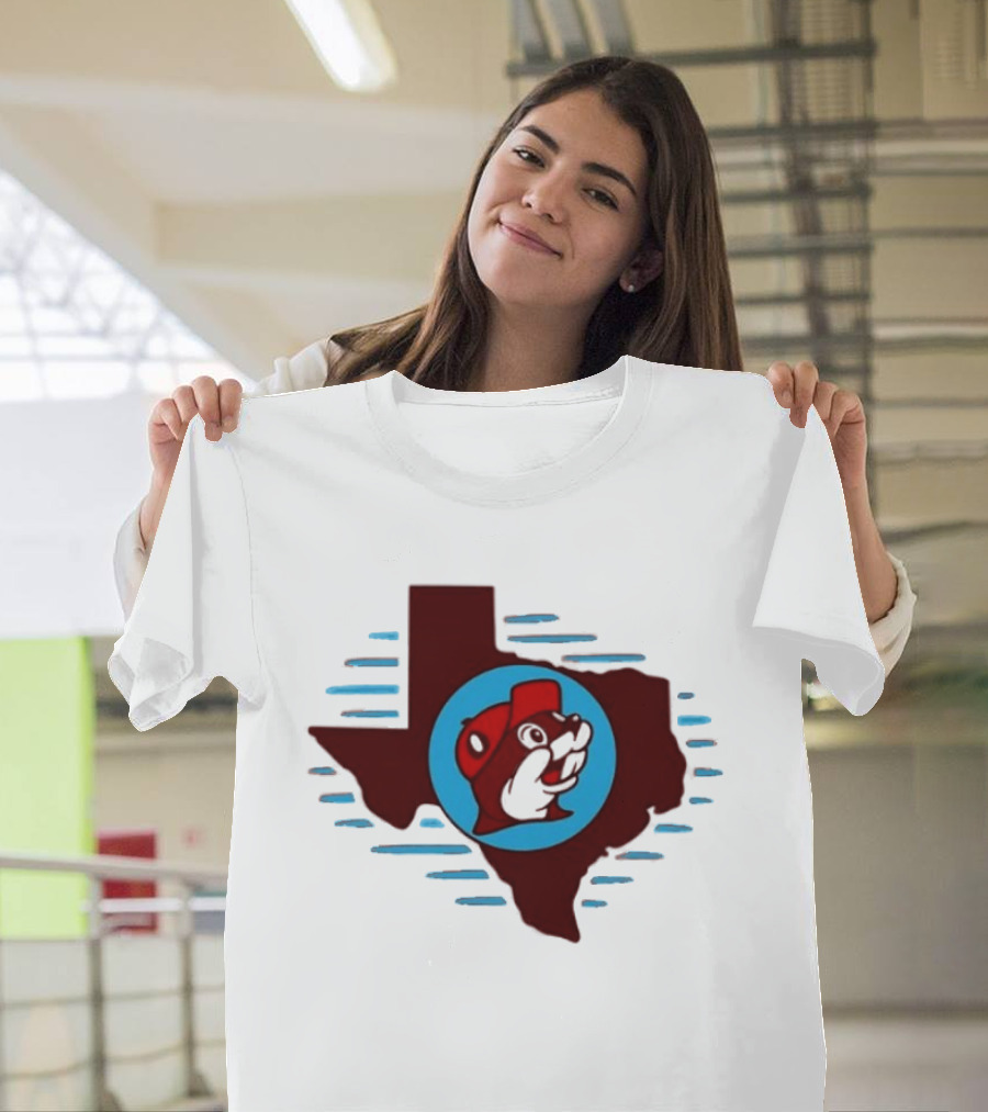 Buc Ees Texas Beaver Icon State Outline Trending T-Shirt