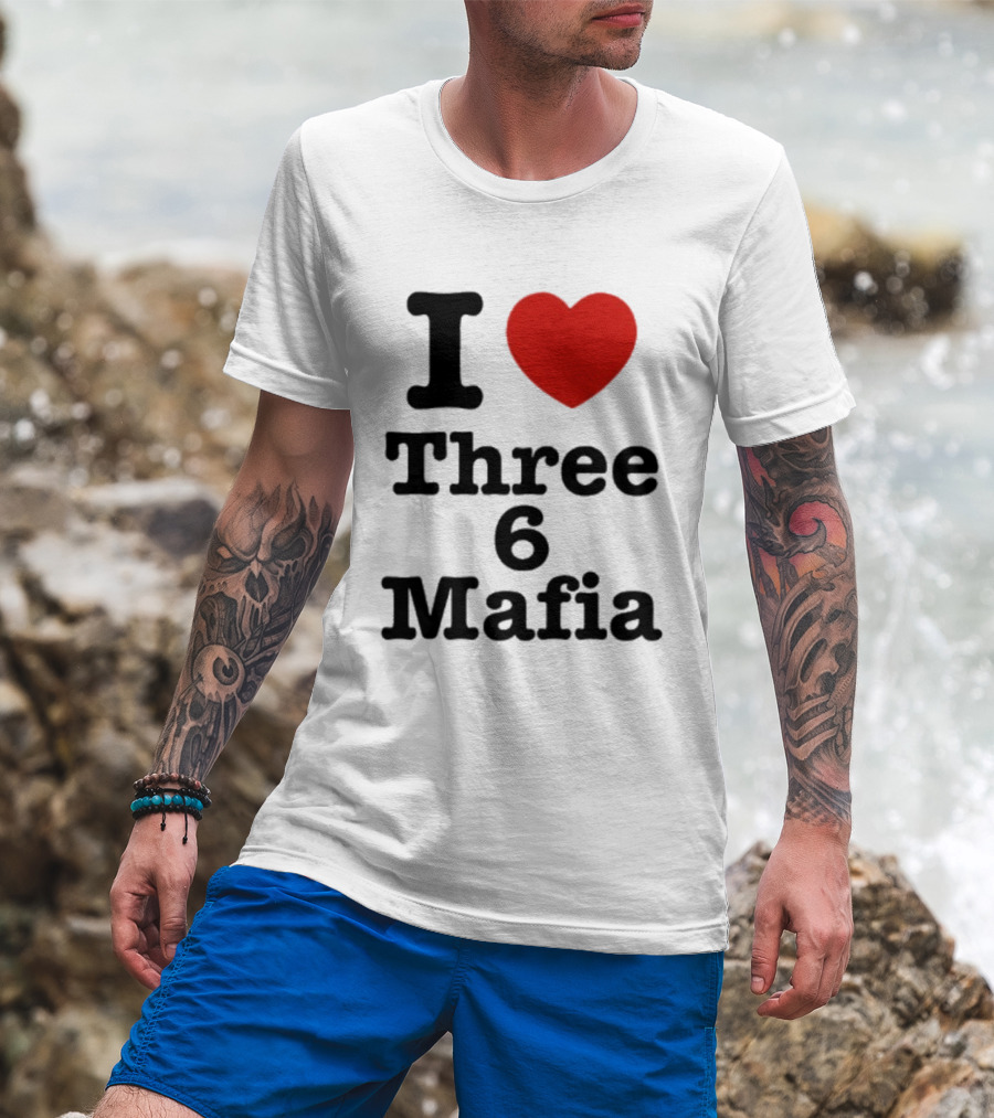 I Love Three 6 Mafia Trendsetter T-Shirt