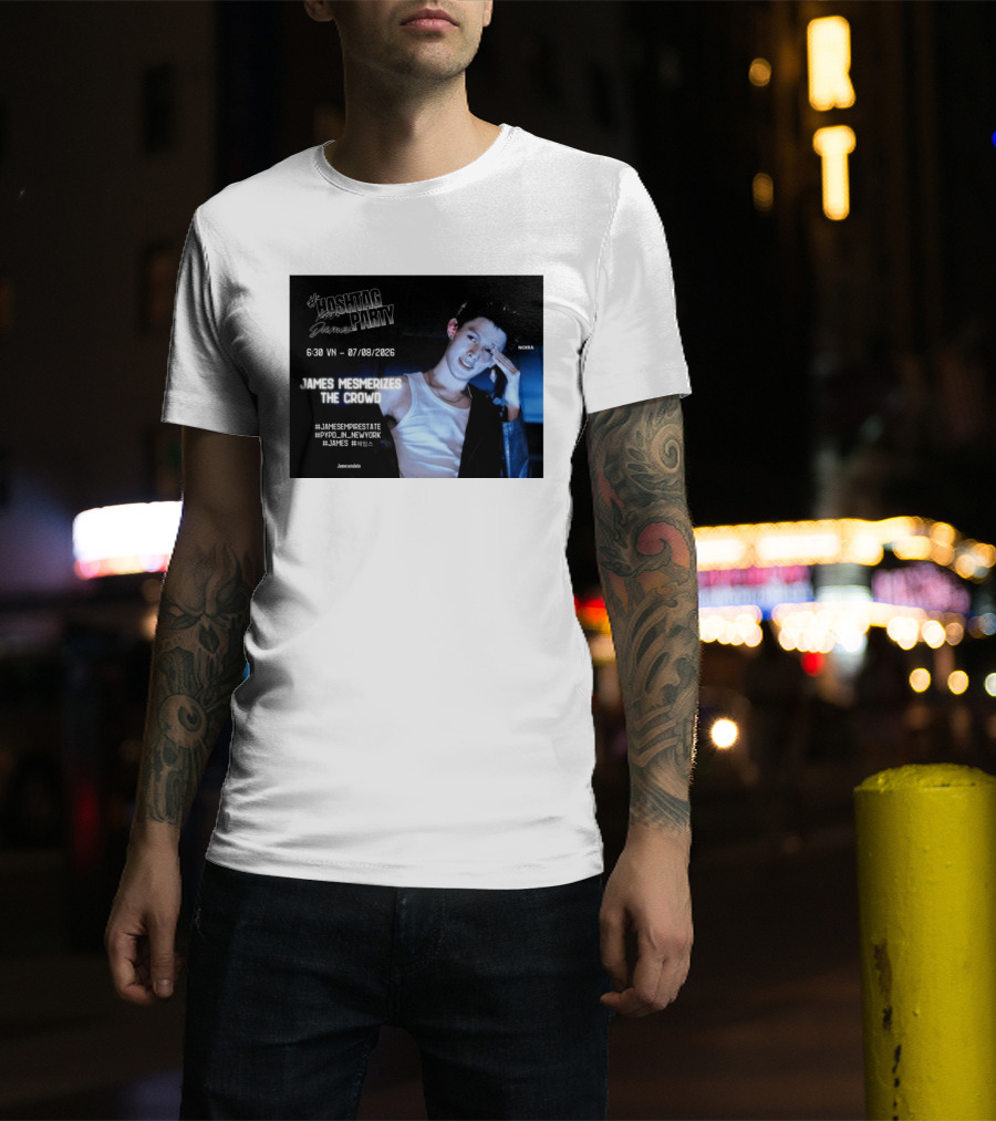 Hashtag Party With James PYPD Tour New York Crowd Mesmerized 07/08/2026 T-Shirt