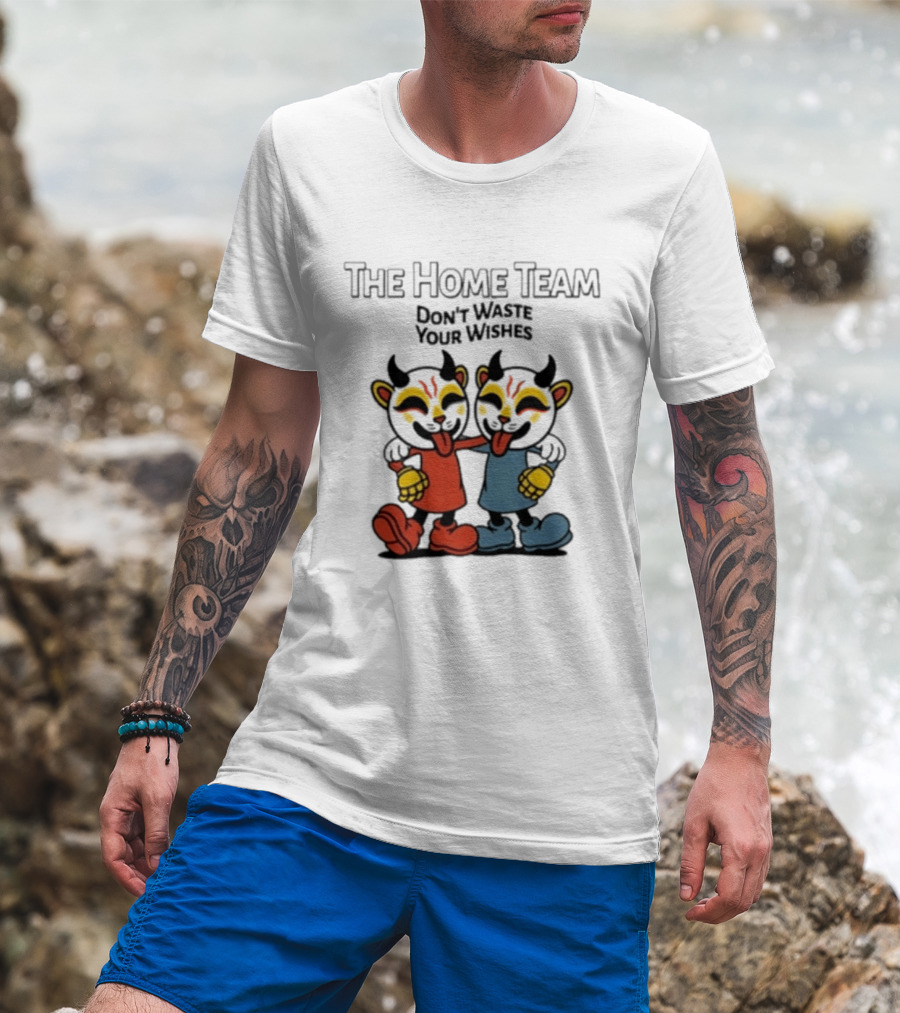 The Home Team Don't Waste Your Wishes Cuphead Tie Dye T-Shirt