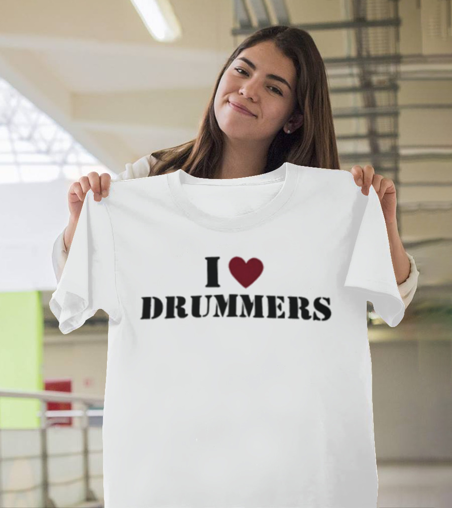 I Heart Drummers Passion Music T-Shirt