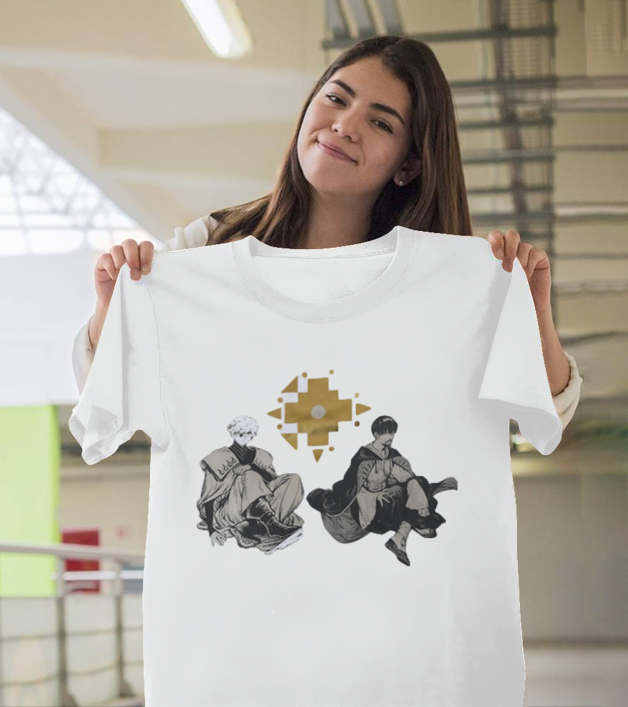Witch Hat Atelier Character Art Featuring Stylish Outfits And Geometric T-Shirt
