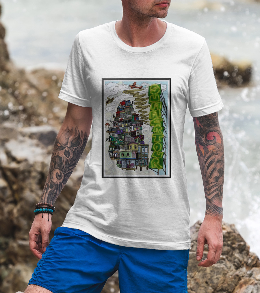 Phish Summer Tour 2025 With Signposts And Plane T-Shirt