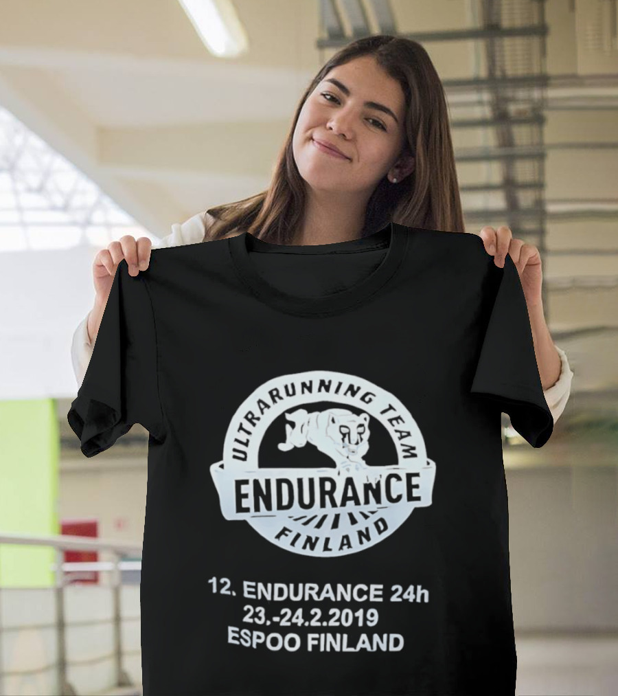 Endurance Finland Ultrarunning Team 12th 24h 23 24.2.2019 Espoo Finland T-Shirt