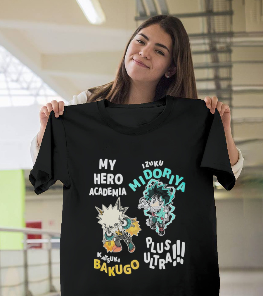 My Hero Academia Izuku Midoriya Katsuki Bakugo Plus Ultra T-Shirt