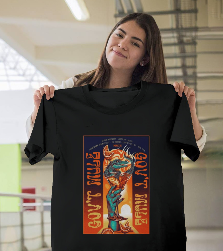Gov't Mule Artpark Amphitheater Lewiston NY August 5 2026 Alligator Cocktail Tropicana Atlantic City August 7 MMXXVI T-Shirt