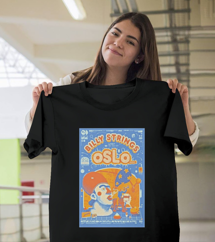Billy Strings Live Oslo Norway 06.10 Tour Event T-Shirt